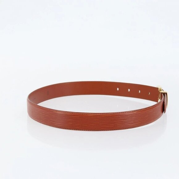 LOUIS VUITTON Epi Ceinture Belt 34.3"" Brown LV Auth - Picture 5 of 16